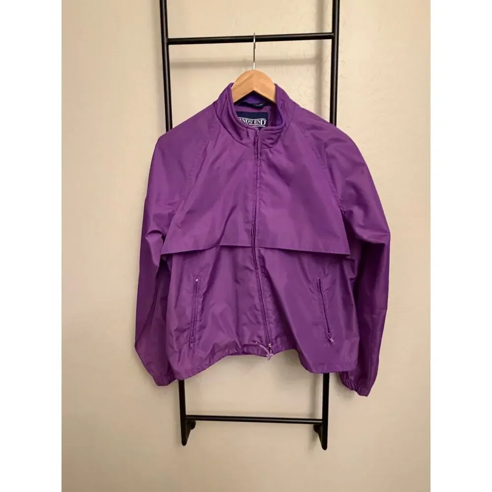 Lands End -Youth Large -Purple Windbreaker